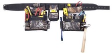 Custom Leathercraft Sportsman 1604M 17 Pocket Combo Apron Mossy Oak 4 Piece
