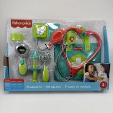 BRAND NEW Fisher-Price MEDICAL KIT Pretend Play 7 Pieces w/ Doctor's Bag