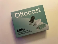 OTTOCAST Mini 2-In-1 Wireless CarPlay Model CA505-T1 White
