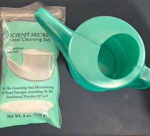 Ancient Secrets Nasal Cleansing Salt/Neti Pot Included