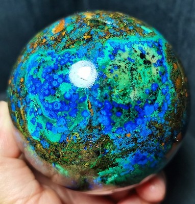 Rare 732.8G Natural Blue Copper Ore Phoenix Stone Agate Symbiotic Healing A49