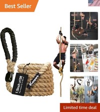 Versatile 1.5 Inch 15FT Gym Climbing Rope - Ideal for Fitness  Agility Training