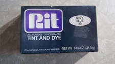 Vintage RIT Fabric TINT & DYE - 30 NAVY BLUE