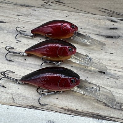 3 Lucky Craft CB Mighty D2R 1 3/4'' 1/4oz 5-6ft  Luckycraft Aurora Craw