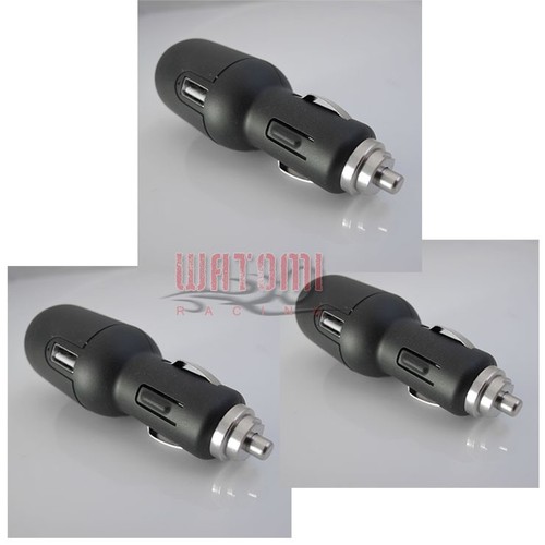 3X DUAL 2-PORT USB CAR POWER CHARGER ADAPTER BLACK IPHONE IPAD IPOD LUMIA MOTO X