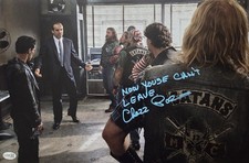 Now Youse Cant Leave Chazz Palminteri Signed 12x18 Photo Bronx Tale JSA COA