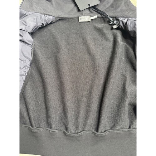 Neu mit Etikett Moncler Maglia Aperta Con Ca mattschwarz wattierte Strickjacke Jacke Damen XS - Bild 12 von 20