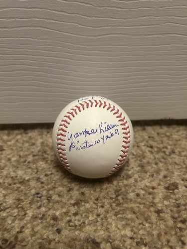 Bill Mazeroski AUTOGRAPHED Baseball HOF 01 & 10-13-60 “Yankee Killer” OMLB - Picture 3 of 4