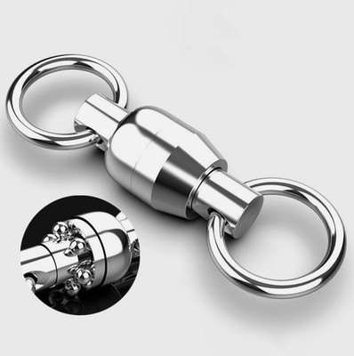 Dual-Ball Bearing Fishing Swivel Copper Bait Quick Connect for Saltwater Tackle