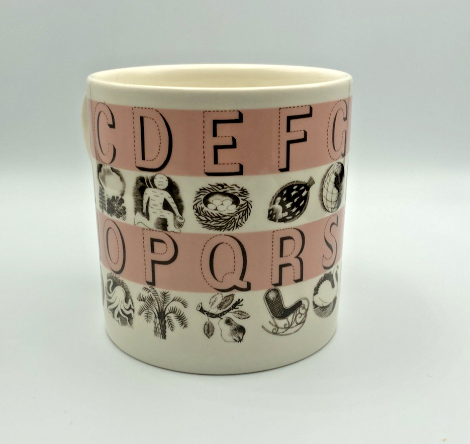 Wedgwood Pink Alphabet Mug - Eric Ravilious | eBay UK