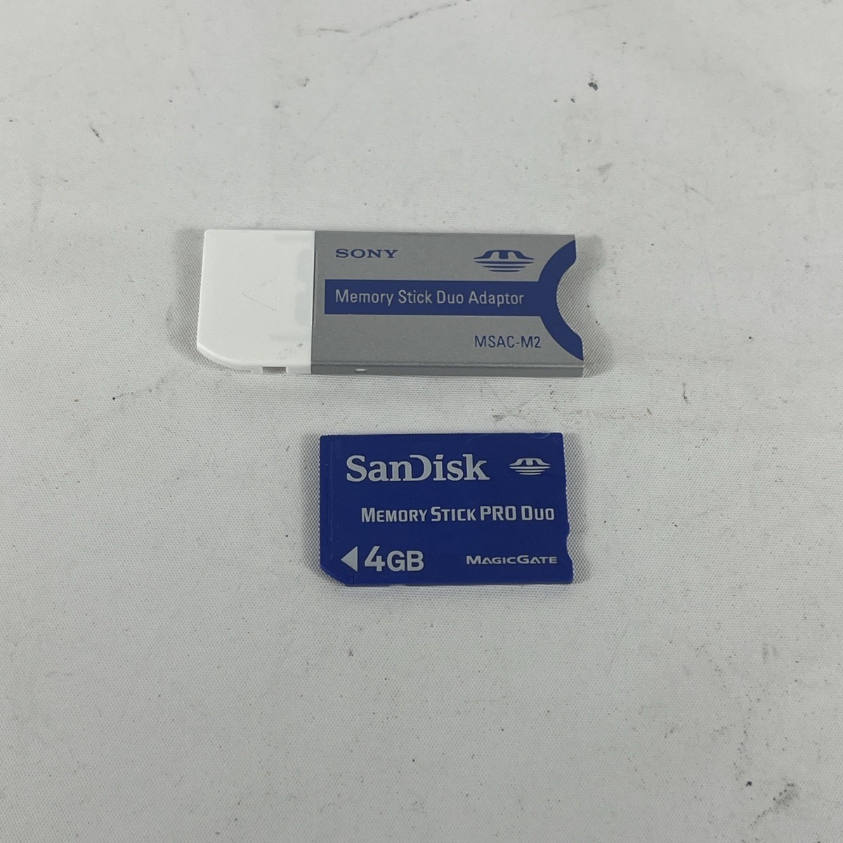Sony Memory Stick Duo Adapter MSAC-M2 with 4GB SanDisk Memory 