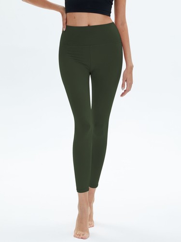 Women's Yoga Pant High Waisted Capri Yoga Running Leggings-Nylon Stretch Yoga - Picture 5 of 5
