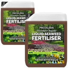 Organic 10Ltr Liquid Seaweed Concentrate - ALL Plant FEED FERTILIZER 2X10L 4.95 per litre