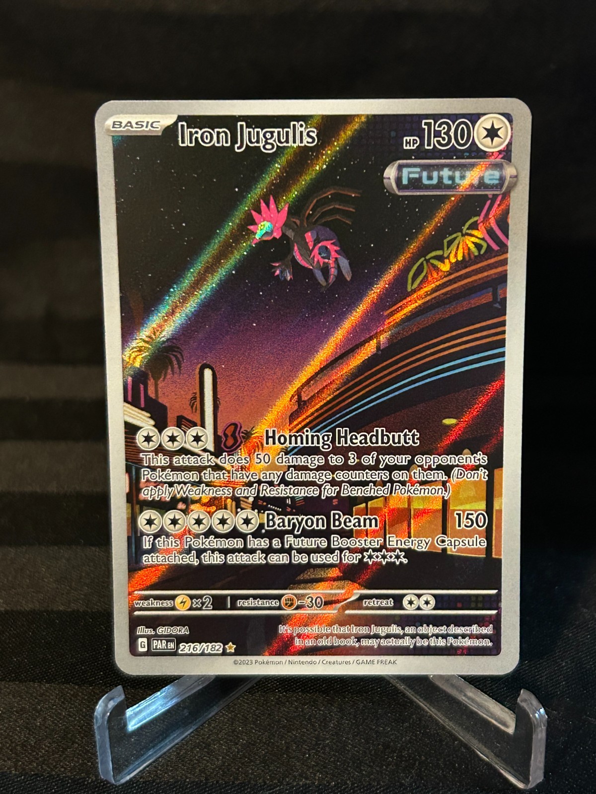 Pokémon TCG Iron Jugulis Illustration Rare #216/182 SV: Paradox Rift NM/M