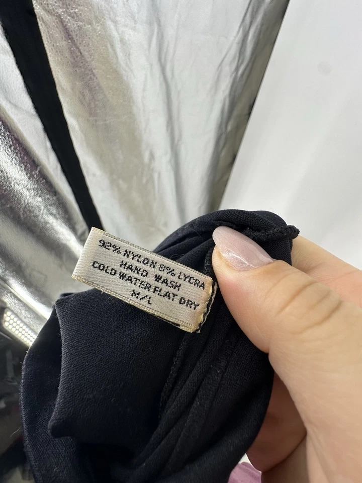 Top Last Tango Talla M/L Mujer Manga Larga Sin Costuras Cuello Simulado Negro Elástico L2 Foto 4 de 4