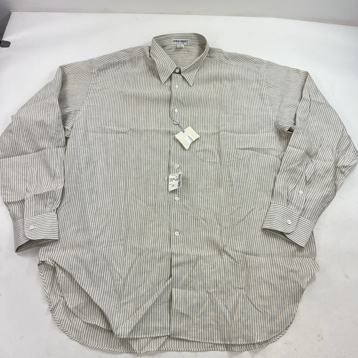 Giorgio Armani Striped Casual Button-Down Shirts for Men for sale