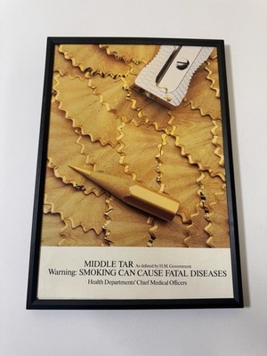 GERAHMT 1986 Benson and Hedges B&H Zigaretten Magazin Werbung Poster Bar Retro