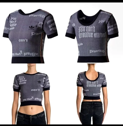 T shirt Adidas Originals grafica Attitude Legend inchiostro taglia small donna BQ9384