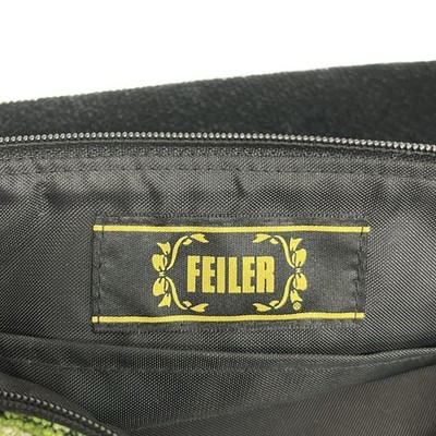FEILER Black Red Multi Pile Shoulder Bag | eBay
