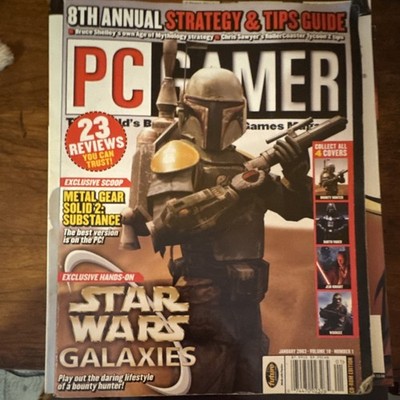 PC Gamer Magazine January 2003 | Star Wars Galaxies, Metal Gear Solid 2