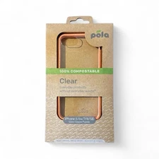 Pela Soft Phone Case for Apple iPhone 6/6s/7/8/SE Clear Back w/Cantaloupe Ridge