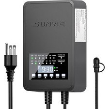 SUNVIE 300W Low Voltage Landscape Transformer with 2 Independent Control Output