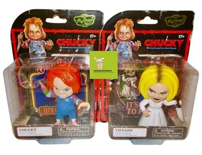 CHUCKY & TIFFANY BRIDE OF CHUCKY Vinyl Figures & Acrylic