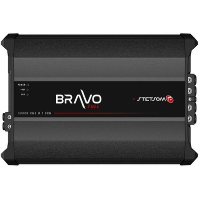 Stetsom Bravo Full 5000.1 Ohm Monoblock Car Amplifier, 5000 Watts RMS, HD Sound