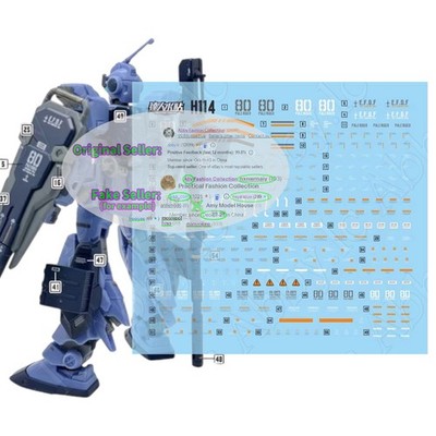 Decal for HG 1/144 RX-80PR Pale Rider Ground Heavy Equipment Type UV Light-React