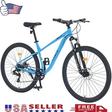 29" Mountain Bike 8-Speed Disc Brakes,Suspension Fork,Steel Frame for Men &Women