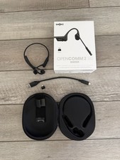Shokz Opencomm 2 UC Headphones Black 2025 UPGRADE BT Bone Conduction USB-C Used