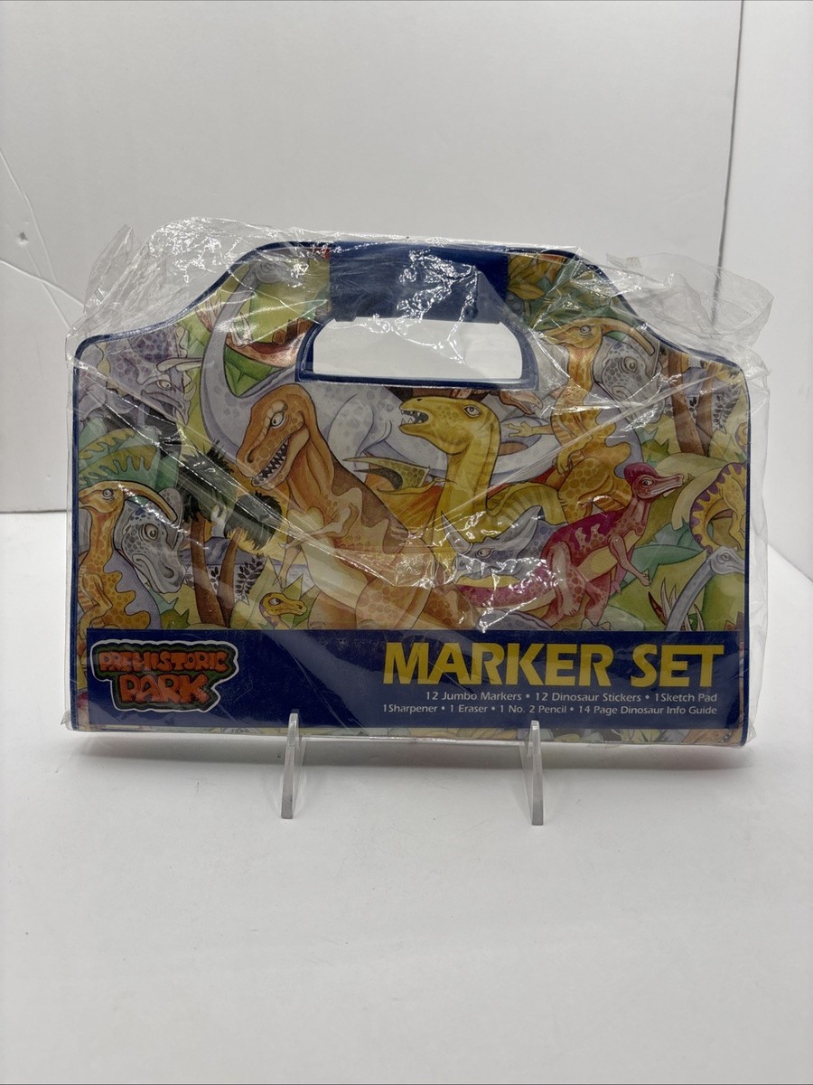 crayon品 Crayon Factory Vintage Prehistoric Park Marker Set Brand New 29