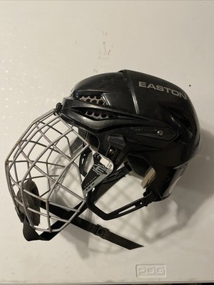 EASTON S9 HOCKEY HELMET MATCHING STEALTH CAGE MASK NICE SHAPE SZ 6 7/8 - 7 1/4 M