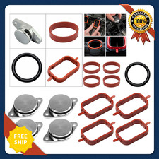 Drallklappen Set 4x 22 mm für BMW M47 Swirl Flaps mit O-Ringen Ansaugbrücke Kit