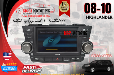 2008-2010 Toyota Highlander Navigation Radio Cd Player Touch