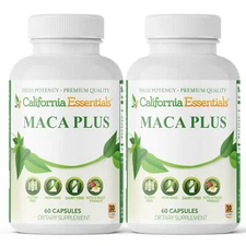Maca Plus Natural Energy Supplement, Herbal Supplement for Women and Men 120 Cap