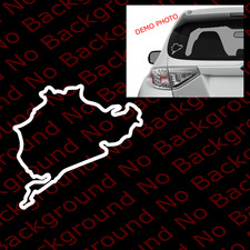 Racing Nurburgring Sports Vinyl Window Decal Europe Map For Race Car Rc078