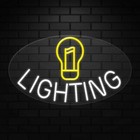 Lighting Sign for Business Displays | Led Flex Neon | 30"W x 17"H x 1"D