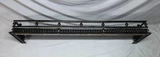 VTG Black Brass Art Nouveau 14x54 Fireplace Fender Guard Surround Old 997-25B