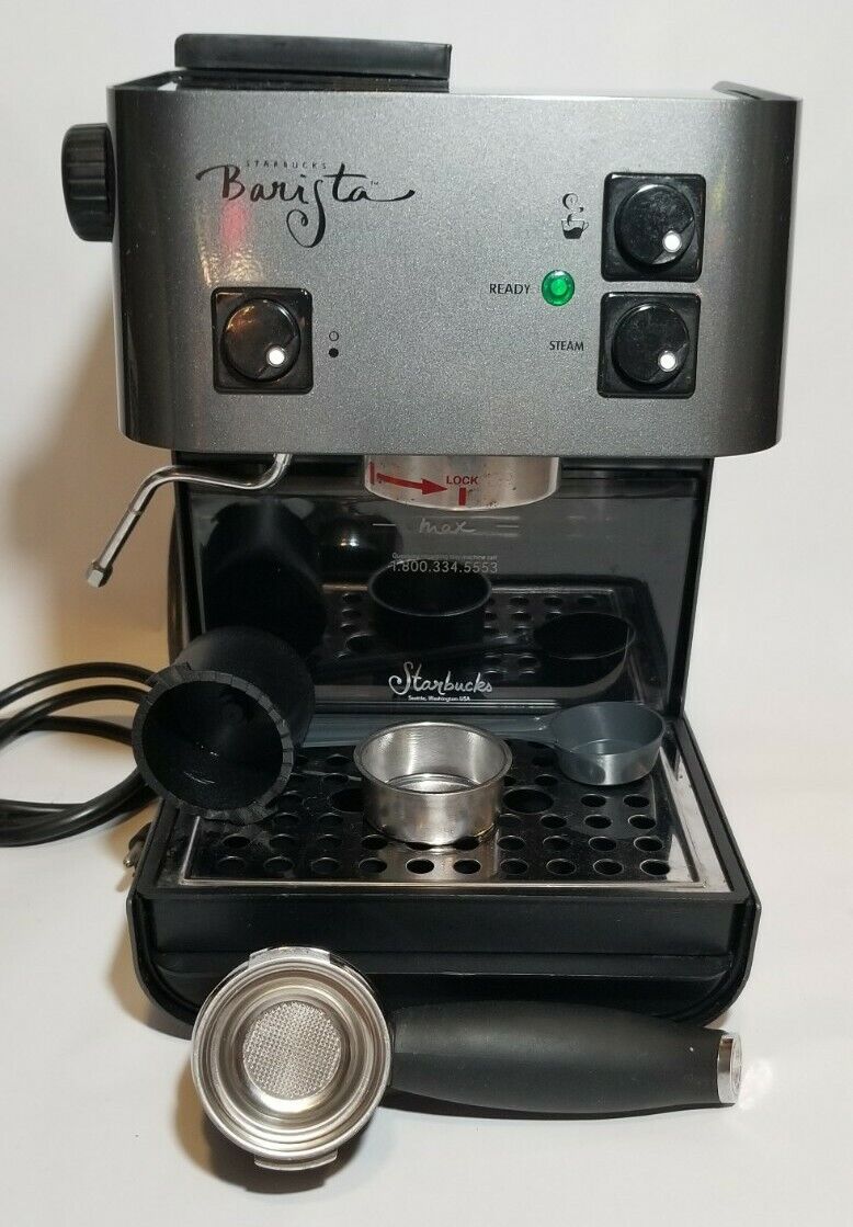 RARE Starbucks Original Stainless Barista Espresso Machine w RARE Starbucks Original Stainless Barista Espresso Machine w