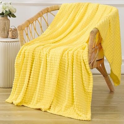 Yellow Throw Blanket 50