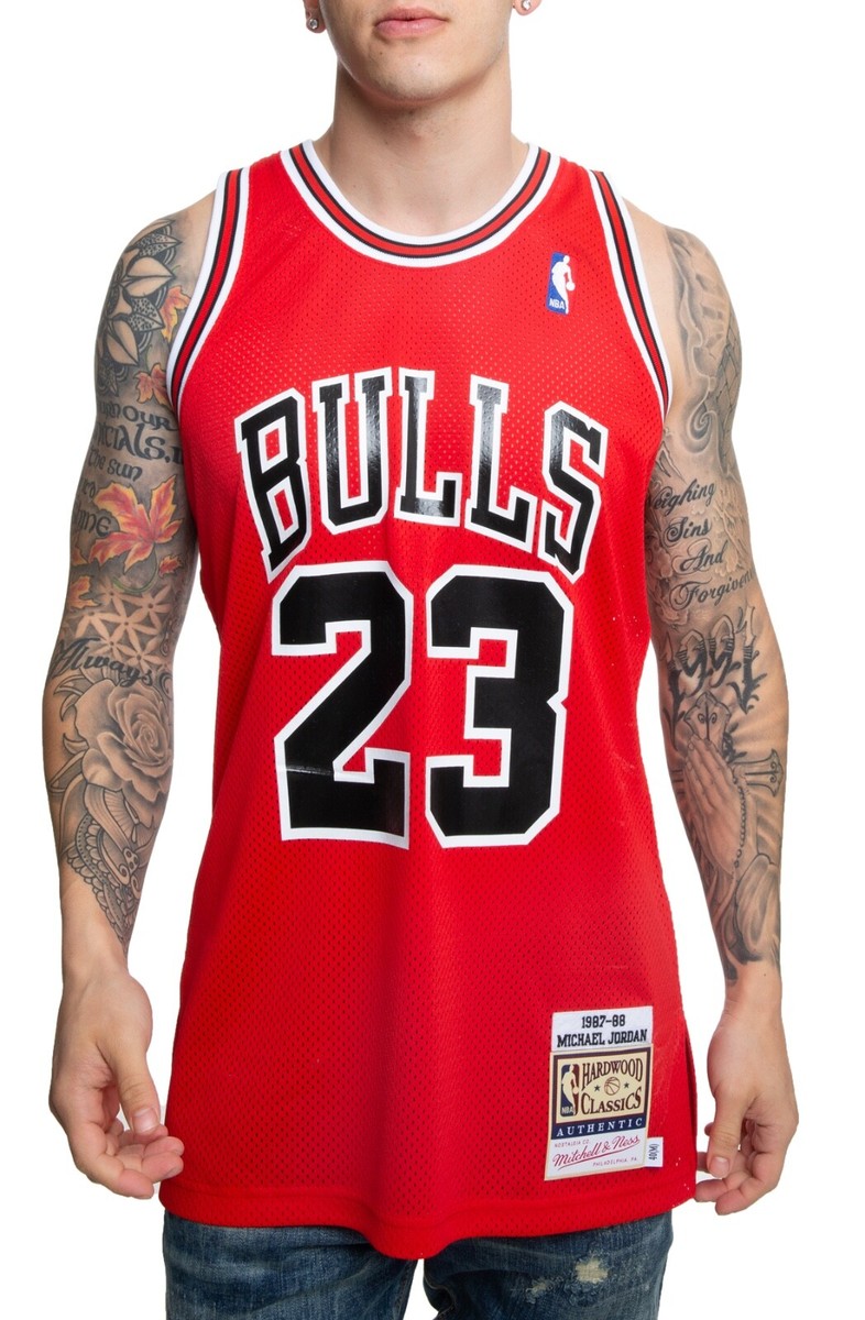 M＆N ブルズ マイケル・ジョーダン 87/88 オーセンティックジャージー Mitchell Ness Chicago Bulls 1987-88 Michael JORDAN Authentic