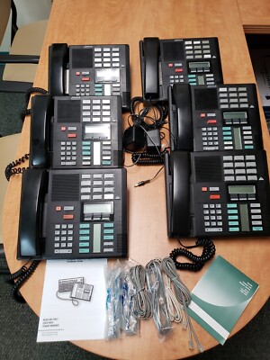 Nortel M7310 Set of 6 Phones + Nortel Compact ICS Package