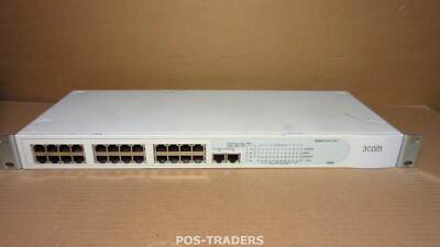 3com 3C16472 2126-G Baseline Network Switch 24x 10/100 Mbps + 2X Gigabit Ports