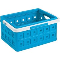 Sunware Square Klappbox - 24 Liter Mit Griff - 435X310X213Mm - Blau/Weiß