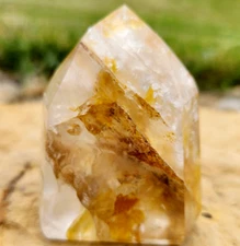 Golden Healer Tower Freeform High Quality Crystal Chakra Point Gemstone
