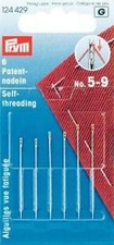 Patent Sewing Needles Blindennadel Steel 5-9 Silver Color