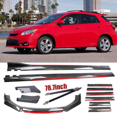 Carbon Fiber Front Lip Chin Bumper Body Kit Side Skirt Rear For Toyota Matrix