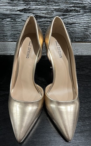 Call It Spring Metallic Patent Pumps Size 7.5 Like New Worn Once. - Picture 5 of 7