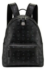 MCM Mens Black Backpack Size Small